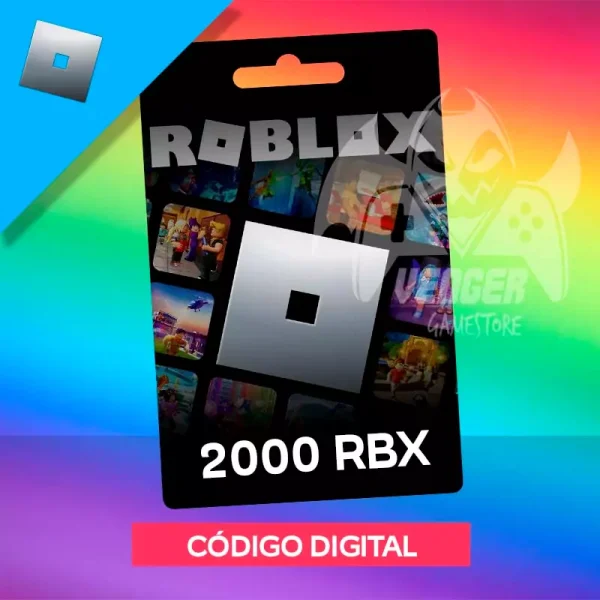 Roblox Cartão Presente 2000 Robux - Venger Games